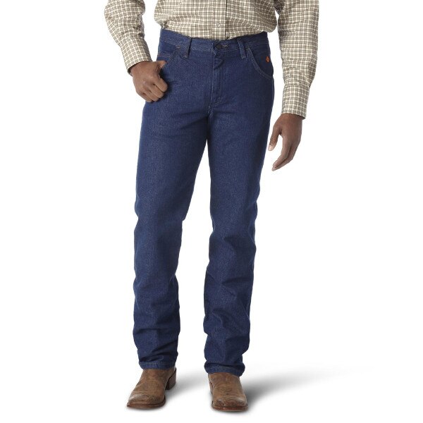 Wrangler FR Lightweight Regular Fit Jean in Prewashed Denim